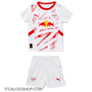 RB Leipzig Prima Maglia Bambino 2024-25 Manica Corta (+ Pantaloni corti)